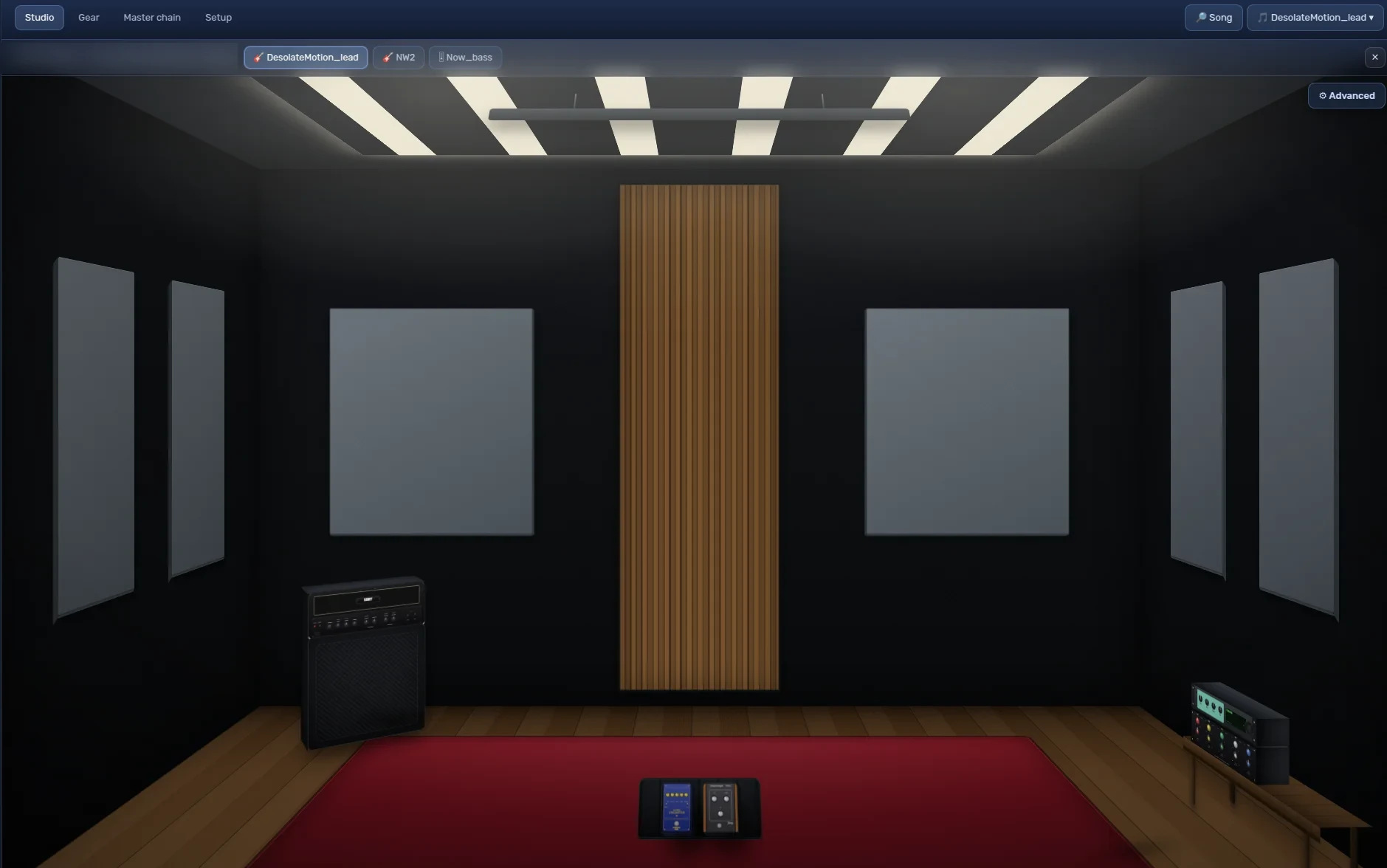 Multi-track band studio